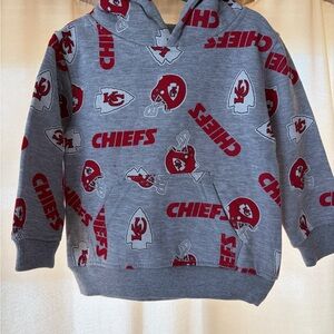 NFL Gray Hoodie with Red Chiefs Logos